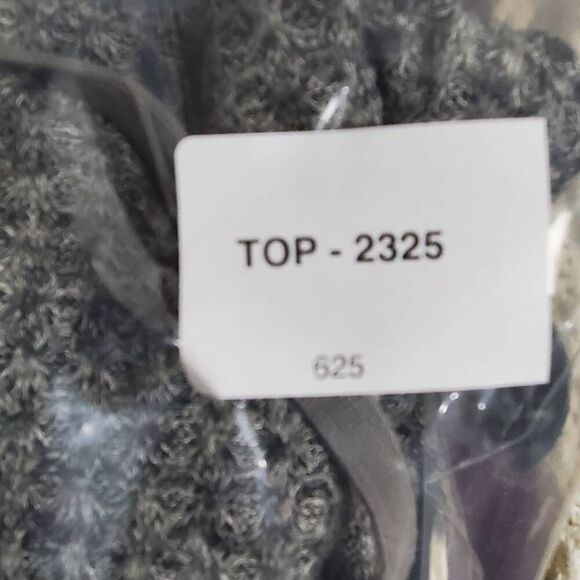 American Eagle Hoodie Sweater M Gray Soft Knit Long Sleeve Drawstring Cowl Neck - Picture 7 of 7